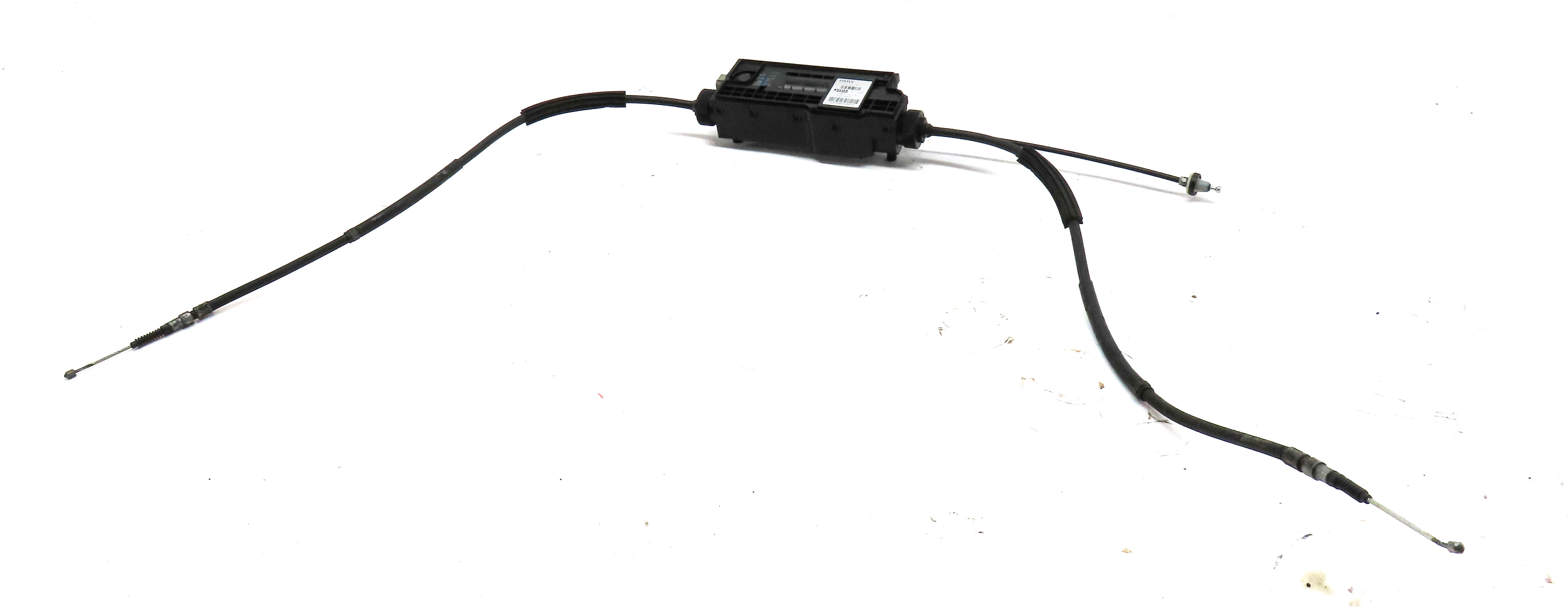 2011 BMW 535XIGT (F07) EMERGENCY PARK PARKING BRAKE ACTUATOR w/ CABLES — exact item pictured